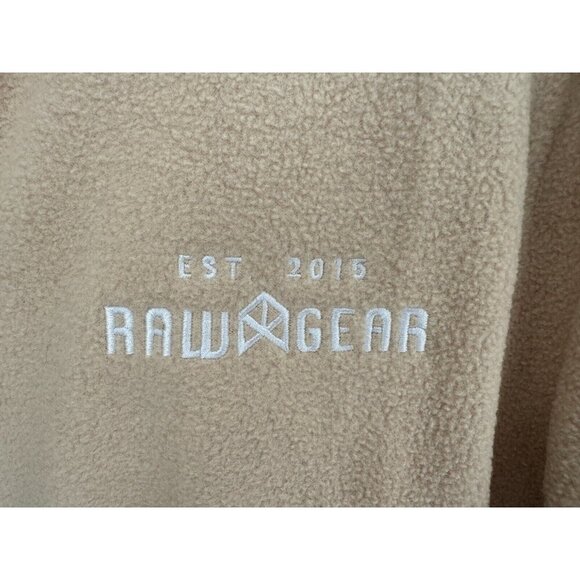 Raw Gear Mens Size L Bradley Martyn Sand Full Zip Fleece Mock Neck Jacket NWT - Picture 5 of 12